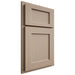 Shiloh Cabinetry Partial Overlay Square Flat White Oak Quarter Sawn Straw Door