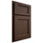 Shiloh Cabinetry Partial Overlay Square Flat White Oak Rift Cut Braun Door