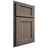 Shiloh Cabinetry Partial Overlay Square Flat White Oak Rift Cut Clay Door
