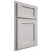 Shiloh Cabinetry Partial Overlay Square Flat White Oak Rift Cut Cotton Door