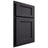 Shiloh Cabinetry Partial Overlay Square Flat White Oak Rift Cut Harbor Door