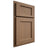 Shiloh Cabinetry Partial Overlay Square Flat White Oak Rift Cut Medium Door