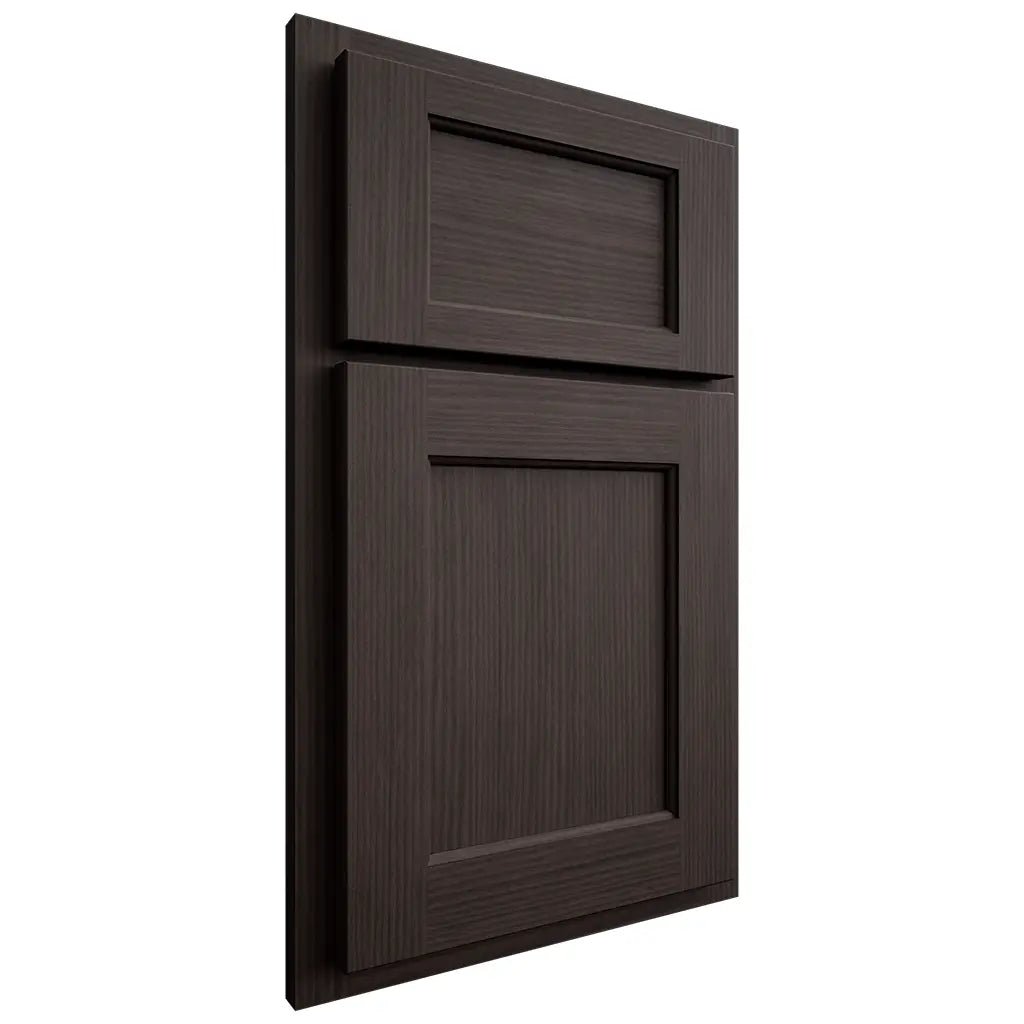 Shiloh Cabinetry Partial Overlay Square Flat White Oak Rift Cut Morel Door