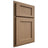 Shiloh Cabinetry Partial Overlay Square Flat White Oak Rift Cut Natural Door