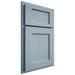 Shiloh Cabinetry Partial Overlay Square Flat White Oak Rift Cut Sky Door