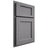 Shiloh Cabinetry Partial Overlay Square Flat White Oak Rift Cut Sterling Door