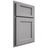 Shiloh Cabinetry Partial Overlay Square Flat White Oak Rift Cut Stratus Door