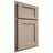 Shiloh Cabinetry Partial Overlay Square Flat White Oak Rift Cut Straw Door