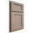 Shiloh Cabinetry Partial Overlay Square Flat White Oak Rift Cut Whitewash Door