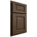 Shiloh Cabinetry Partial Overlay Square Raised Alder Plain Cut Caviar Door