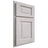 Shiloh Cabinetry Partial Overlay Square Raised Alder Plain Cut Cotton Door
