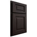 Shiloh Cabinetry Partial Overlay Square Raised Alder Plain Cut Espresso Door