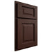 Shiloh Cabinetry Partial Overlay Square Raised Alder Plain Cut Umber Door