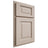 Shiloh Cabinetry Partial Overlay Square Raised Alder Plain Cut White Sands Door