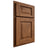 Shiloh Cabinetry Partial Overlay Square Raised Cherry Plain Cut Carob Door