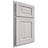 Shiloh Cabinetry Partial Overlay Square Raised Hickory Plain Cut Cotton Door