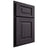 Shiloh Cabinetry Partial Overlay Square Raised Hickory Plain Cut Harbor Door