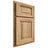 Shiloh Cabinetry Partial Overlay Square Raised Hickory Plain Cut Natural Door
