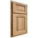 Shiloh Cabinetry Partial Overlay Square Raised Hickory Plain Cut Natural Door