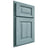 Shiloh Cabinetry Partial Overlay Square Raised Hickory Plain Cut Sky Door