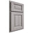 Shiloh Cabinetry Partial Overlay Square Raised Hickory Plain Cut Stratus Door