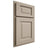 Shiloh Cabinetry Partial Overlay Square Raised Maple Plain Cut Pebble Door