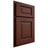 Shiloh Cabinetry Partial Overlay Square Raised Maple Plain Cut Sable Door