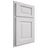 Shiloh Cabinetry Partial Overlay Square Raised Paintable Pure White Door