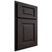 Shiloh Cabinetry Partial Overlay Square Raised Poplar Plain Cut Carbon Door