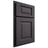 Shiloh Cabinetry Partial Overlay Square Raised Red Oak Plain Cut Harbor Door