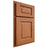 Shiloh Cabinetry Partial Overlay Square Raised Red Oak Plain Cut Harvest Door