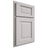 Shiloh Cabinetry Partial Overlay Square Raised White Oak Plain Cut Cotton Door