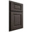 Shiloh Cabinetry Partial Overlay Square Raised White Oak Plain Cut Creekside Door