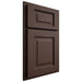 Shiloh Cabinetry Partial Overlay Square Raised White Oak Plain Cut Dusk Door