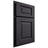 Shiloh Cabinetry Partial Overlay Square Raised White Oak Plain Cut Harbor Door