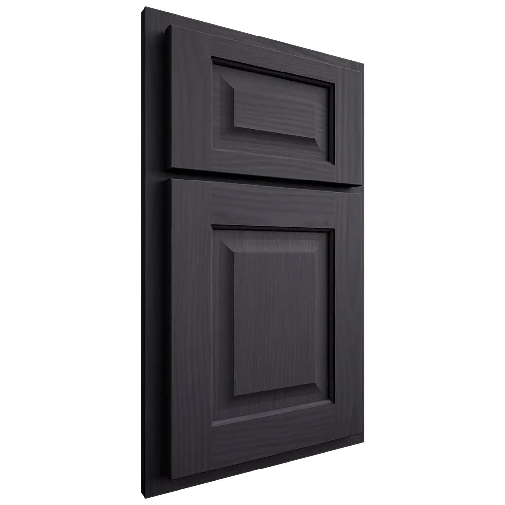 Shiloh Cabinetry Partial Overlay Square Raised White Oak Plain Cut Harbor Door