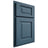 Shiloh Cabinetry Partial Overlay Square Raised White Oak Plain Cut Hudson Door