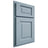Shiloh Cabinetry Partial Overlay Square Raised White Oak Plain Cut Sky Door