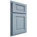 Shiloh Cabinetry Partial Overlay Square Raised White Oak Plain Cut Sky Door