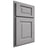 Shiloh Cabinetry Partial Overlay Square Raised White Oak Plain Cut Stratus Door