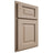Shiloh Cabinetry Partial Overlay Square Raised White Oak Plain Cut Straw Door
