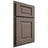 Shiloh Cabinetry Partial Overlay Square Raised White Oak Quarter Sawn Clay Door