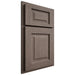Shiloh Cabinetry Partial Overlay Square Raised White Oak Quarter Sawn Clay Door