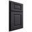 Shiloh Cabinetry Partial Overlay Square Raised White Oak Quarter Sawn Harbor Door