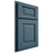 Shiloh Cabinetry Partial Overlay Square Raised White Oak Quarter Sawn Hudson Door