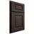 Shiloh Cabinetry Partial Overlay Square Raised White Oak Quarter Sawn Morel Door