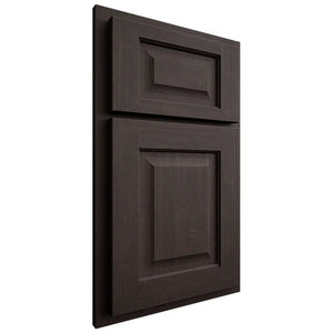 Shiloh Cabinetry Partial Overlay Square Raised White Oak Quarter Sawn Morel Door