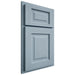 Shiloh Cabinetry Partial Overlay Square Raised White Oak Quarter Sawn Sky Door