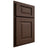 Shiloh Cabinetry Partial Overlay Square Raised White Oak Rift Cut Braun Door