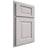 Shiloh Cabinetry Partial Overlay Square Raised White Oak Rift Cut Cotton Door